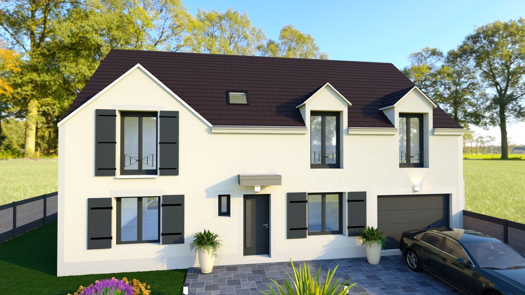 Terrain à bâtir de 400 m² à MEZY-SUR-SEINE (78)