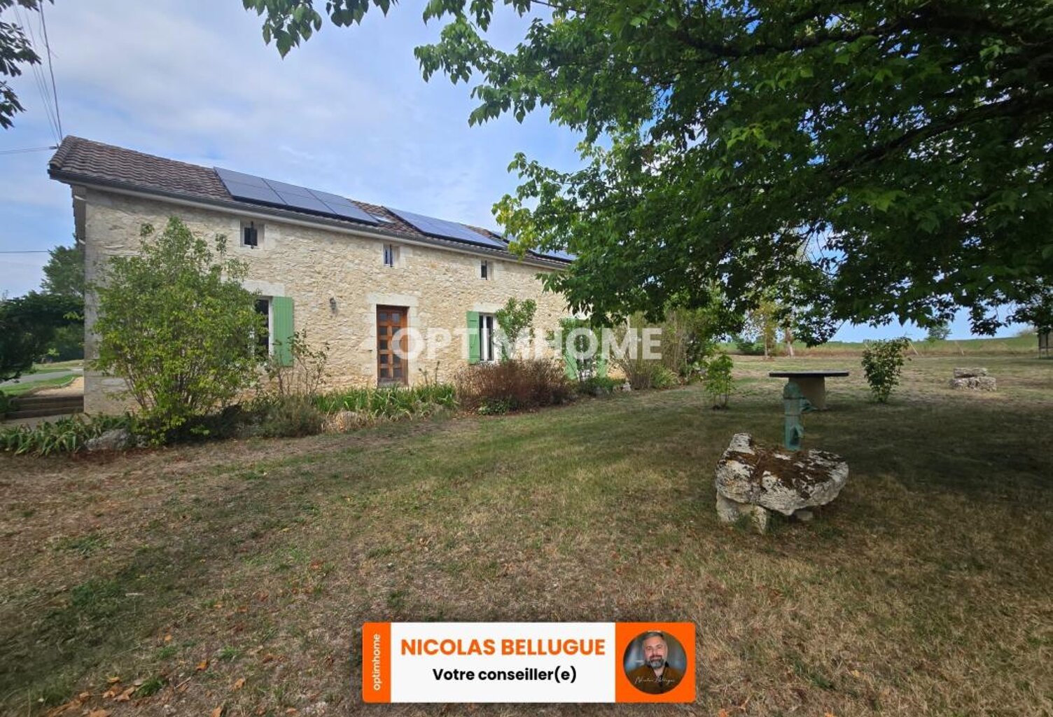 Maison en pierre, 2 ha et piscine avec revenus locatifs — photo 1