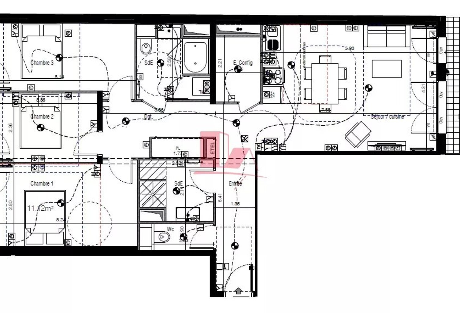 VANVES - APPARTEMENT NEUF - 4 PIECES DE 93.94 M² - BALCON — photo 1