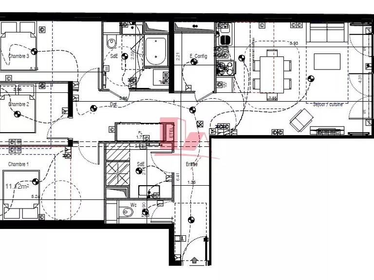 VANVES - APPARTEMENT NEUF - 4 PIECES DE 93.94 M² - BALCON — photo 1