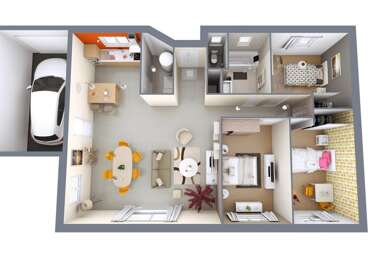 Maison 3 pièces 136600 €