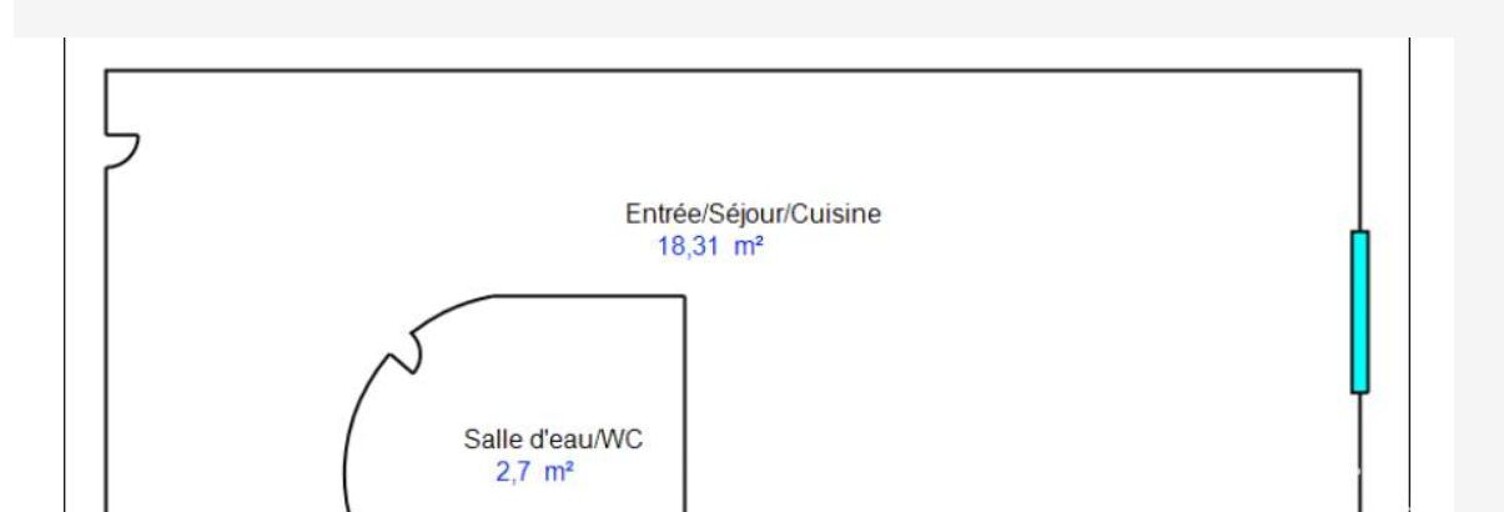Appartement 1 Pièce 21 m² à louer à Paris 11 (75011)