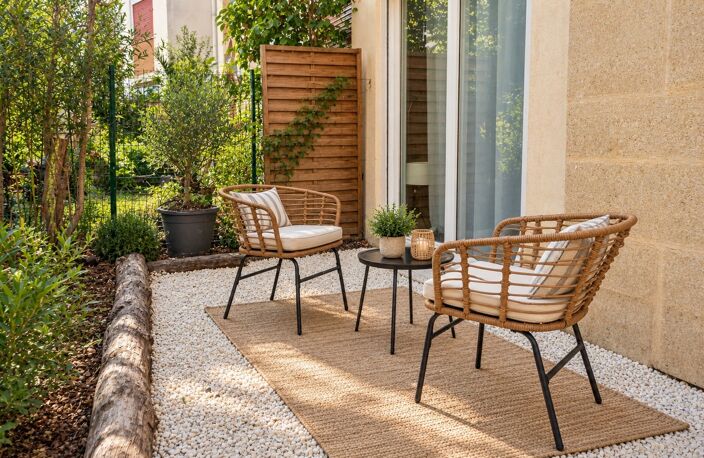 Comme une maison ! Appartement 4 pièces, contemporain avec jardin privatif de 530 m², 3 places parking, Aix-en-Provence, Résidence — photo 5