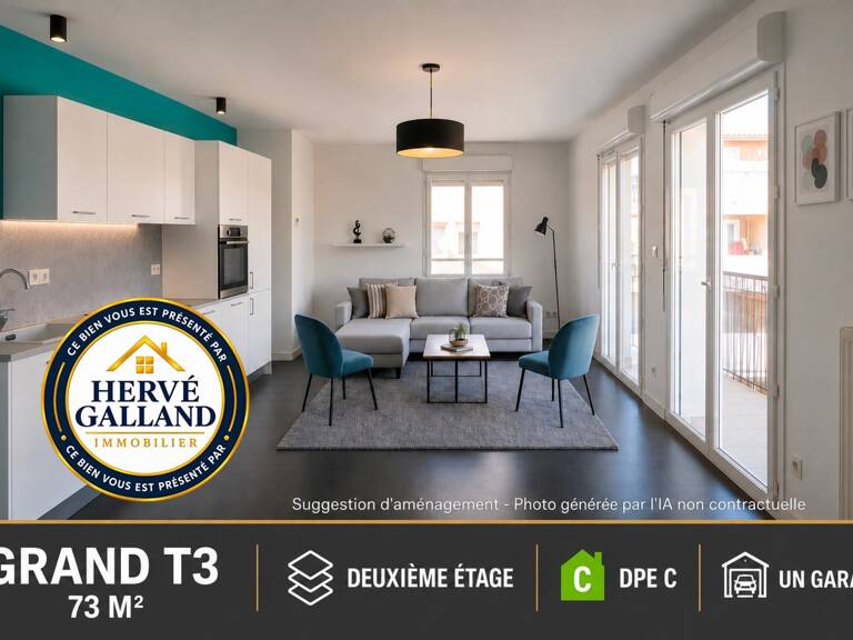 Appartement à vendre 3 pièces avec garage JASSANS RIOTTIER (01) — photo 1
