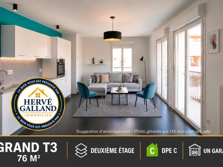 Appartement à vendre 3 pièces avec garage JASSANS RIOTTIER (01) — photo 1