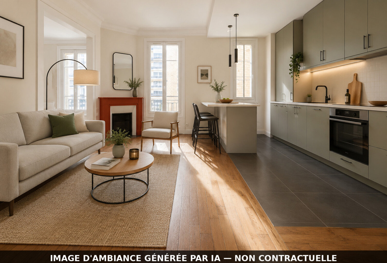 Appartement à vendre 3 pièces  (92) — photo 1