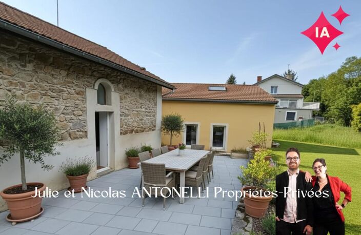 LA FOUILLOUSE (42480) Maison en pierre 212m² habitables 6 chambres garage et jardin — photo 3