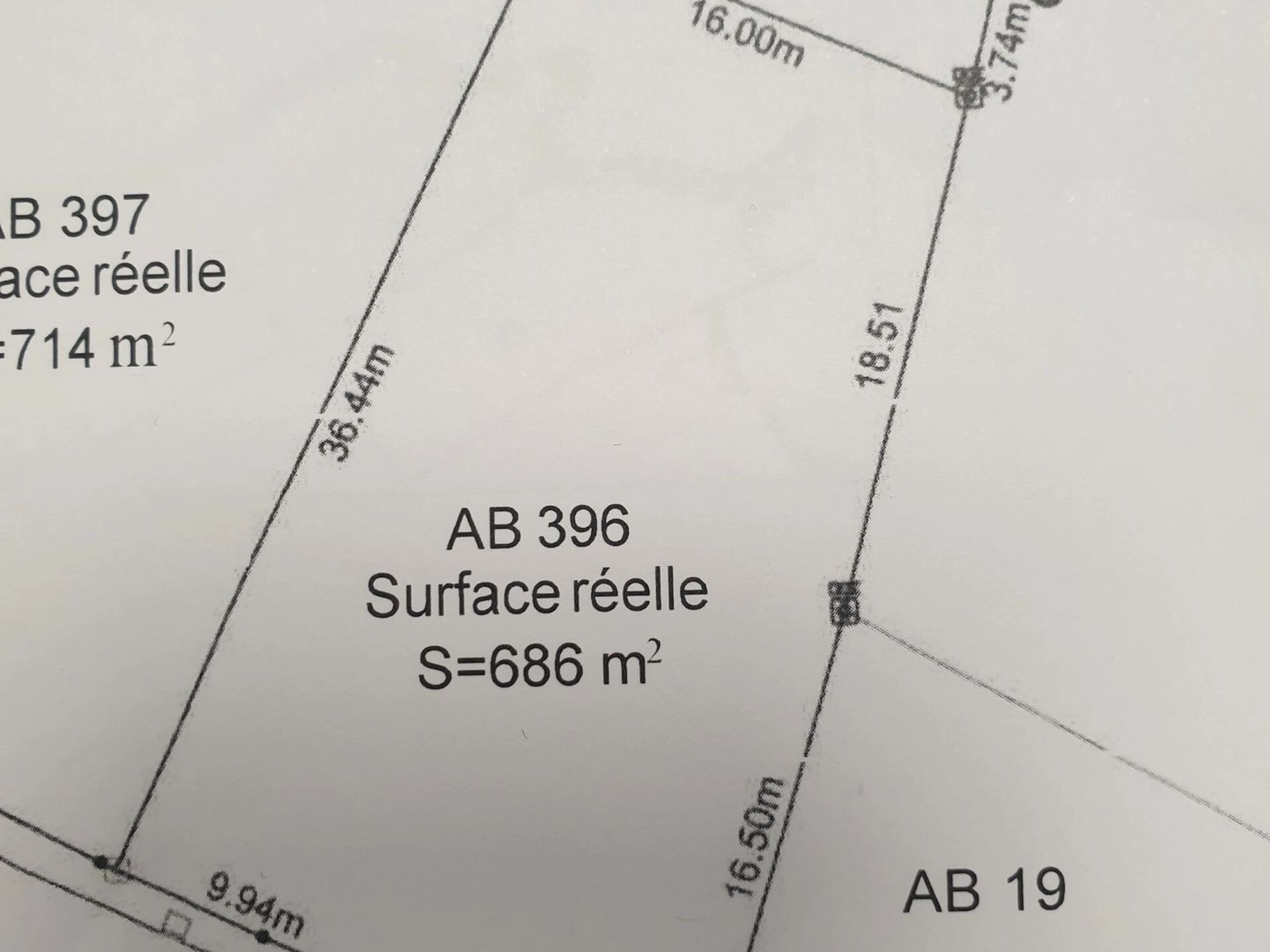 Vente Terrain 686 m2 à Fourdrain · 18 500 €