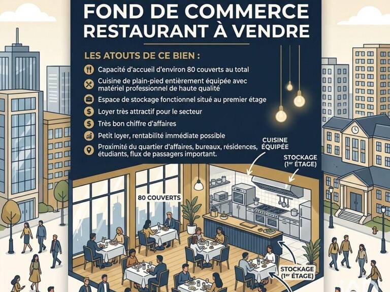 Vente Restaurant 90 m&sup2; — photo 1