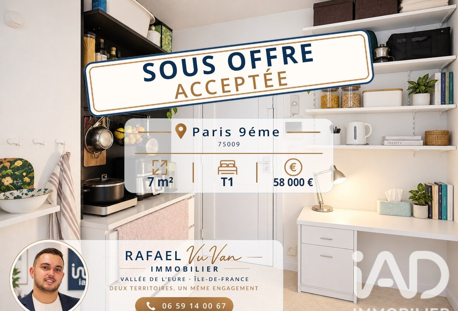 Vente Studio 1 pièce — photo 1