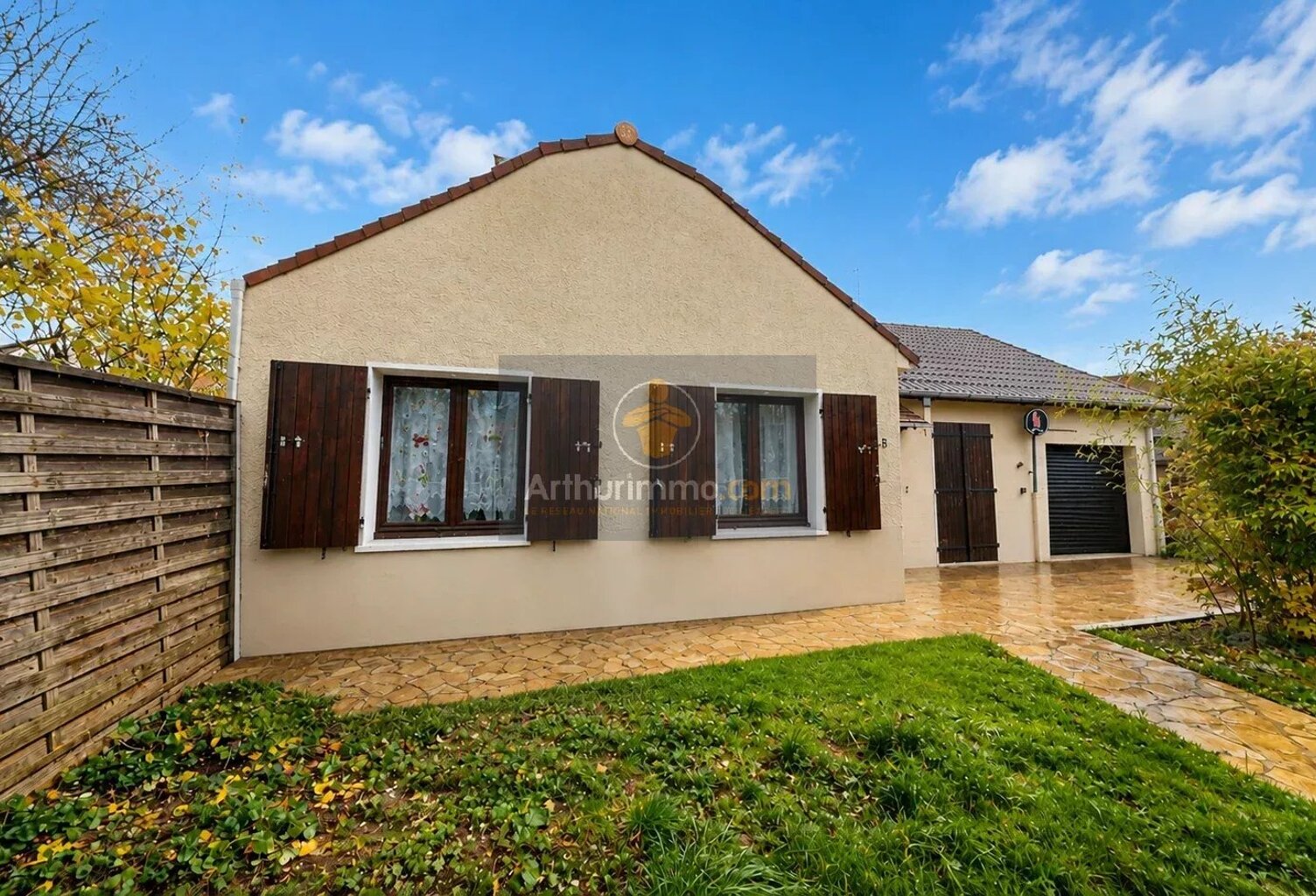 A VENDRE MAISON PLAIN-PIED LIMAY 4 PIECES 80M² 3 CHAMBRES, GARAGE, JARDIN, PROCHE FORET — photo 1