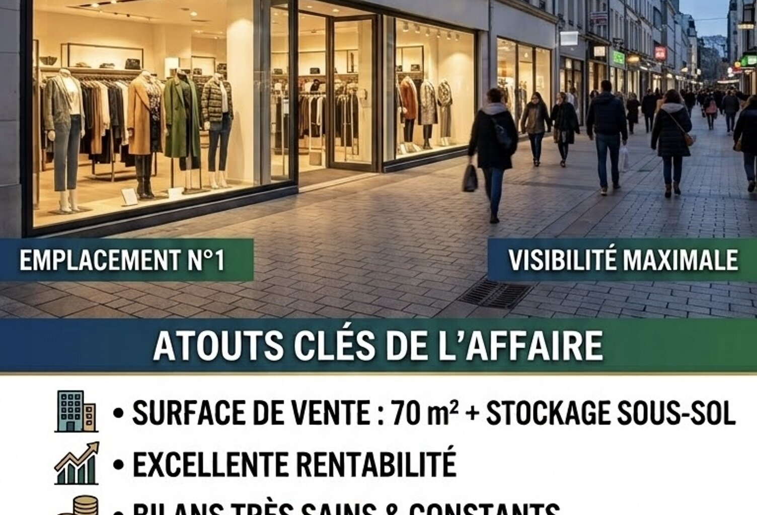 Vente Divers Commerces 70 m&sup2; — photo 1