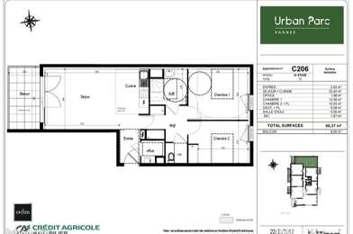 Appartement 3 pièces 259000 €