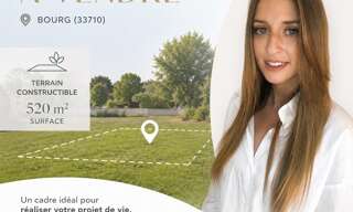 Terrain  520 m² à vendre à Bourg (33710)