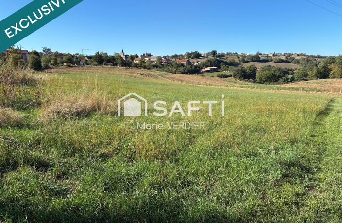Terrain constructible avec vue sur la commune de Valzergues — photo 2
