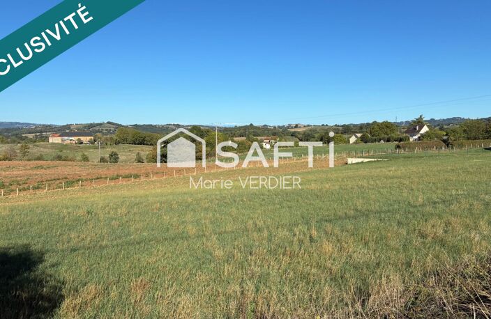 Terrain constructible avec vue sur la commune de Valzergues — photo 3