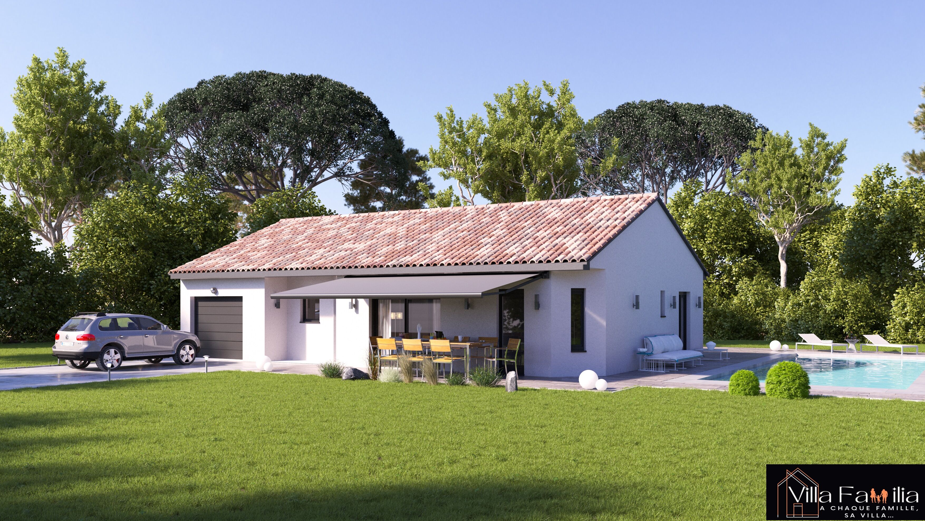 Maison Neuve de plain pied avec Jardin