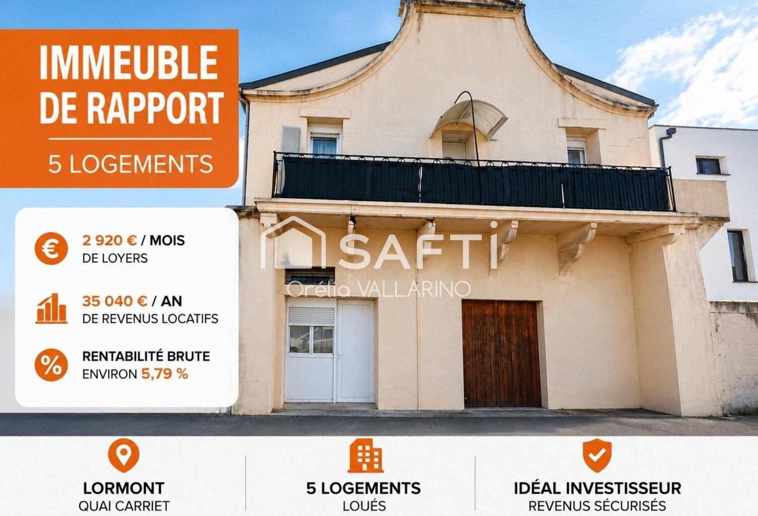 Immeuble de rapport, 5 logements à Lormont — photo 1