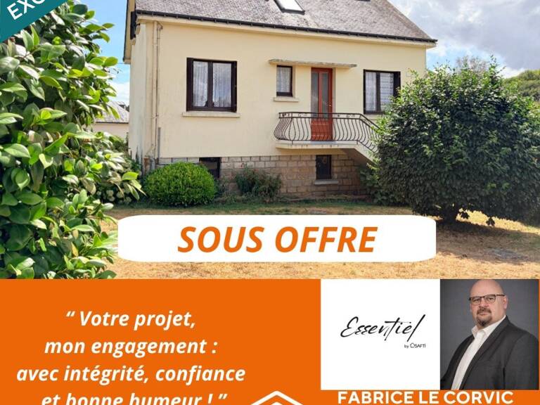 MAISON SUR SOUS-SOL DE 103 M2, 4 CHAMBRES SUR TERRAIN DE 1800 M2 A PLUMELIAU — photo 1