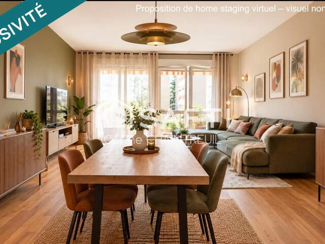 **Appartement T3 de 73 m² avec 2 balcons  Place du marché Jean Moulin** — photo du bien