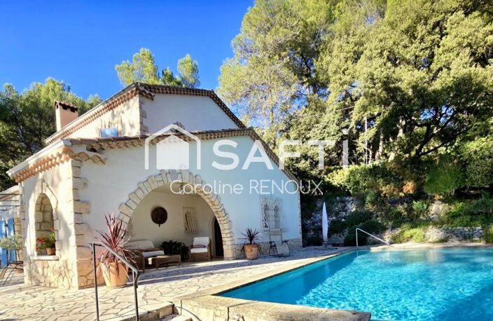 Mérindol  Maison provençale avec vue panoramique et piscine à débordement — photo 3