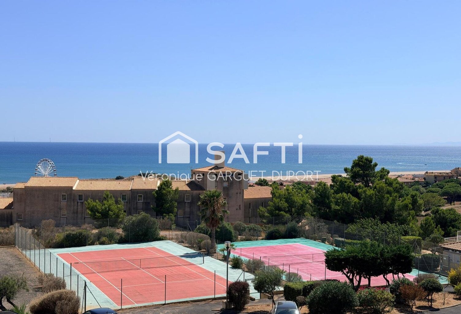 Appartement 32 m², vues mer exceptionnelles, parking, piscine et tennis — photo 1
