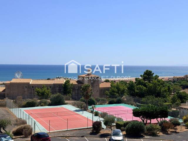 Appartement 32 m², vues mer exceptionnelles, parking, piscine et tennis — photo du bien