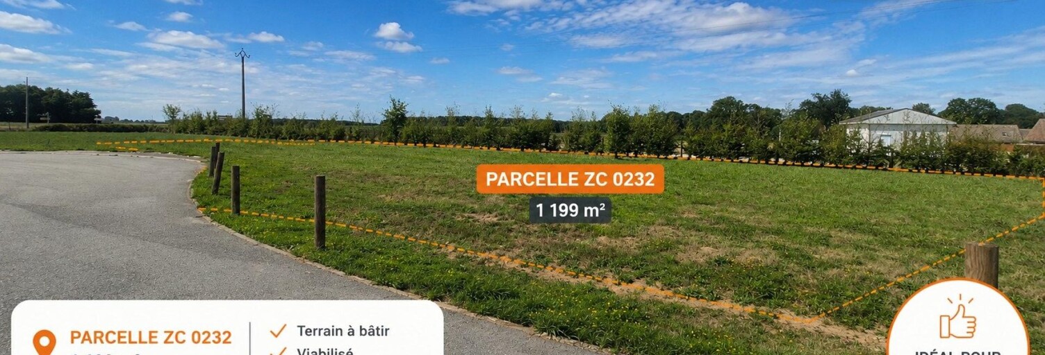 Terrain  1199 m² à vendre à Saint-Victor-de-Chrétienville (27300)