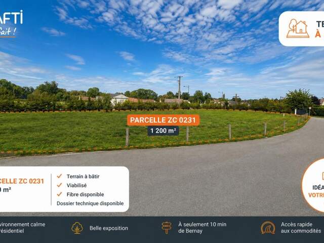 Terrain à bâtir de 1 200 m² avec vue dégagée — photo du bien