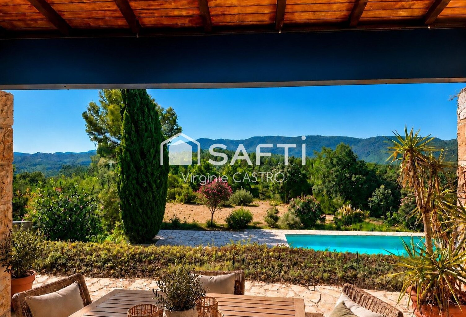 VILLA  ATYPIQUE -  4 PIECES PLAIN-PIED avec PISCINE & VUE PANORAMIQUE — photo 1