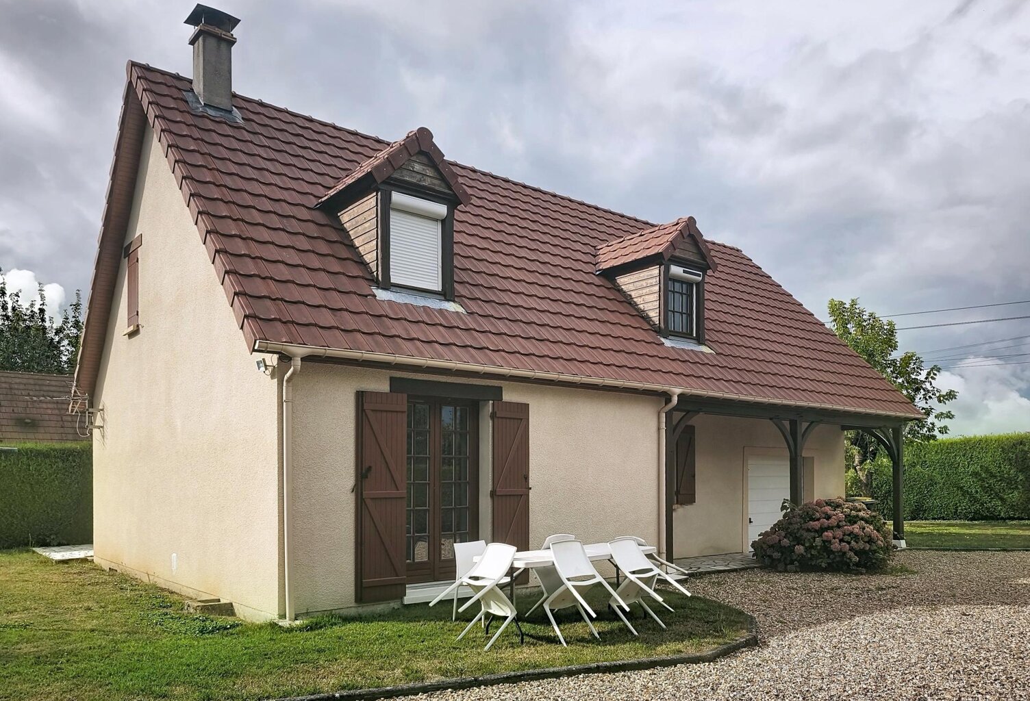 HONGUEMARE-GUENOUVILLE  Maison de 108 m², 3 chambres + bureau, terrain de 1 543 m² — photo 1