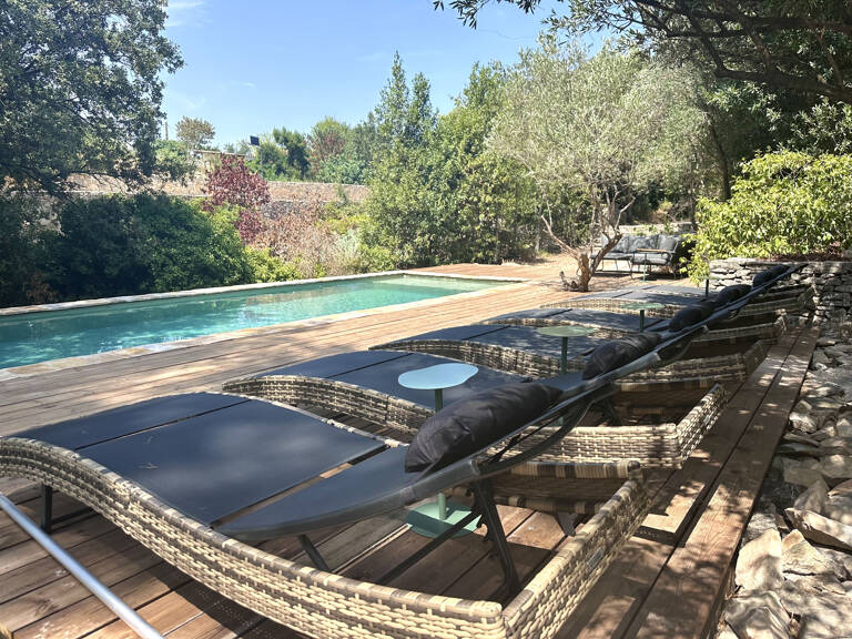 NÎMES   Propriété d'exception de 202 m2 sur 4 458 m2 de parc avec piscine — photo 1