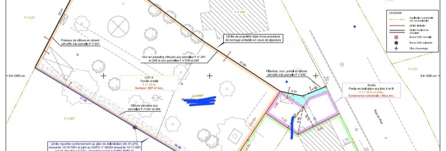 Terrain  897 m² à vendre à Pléneuf-Val-André (22370)
