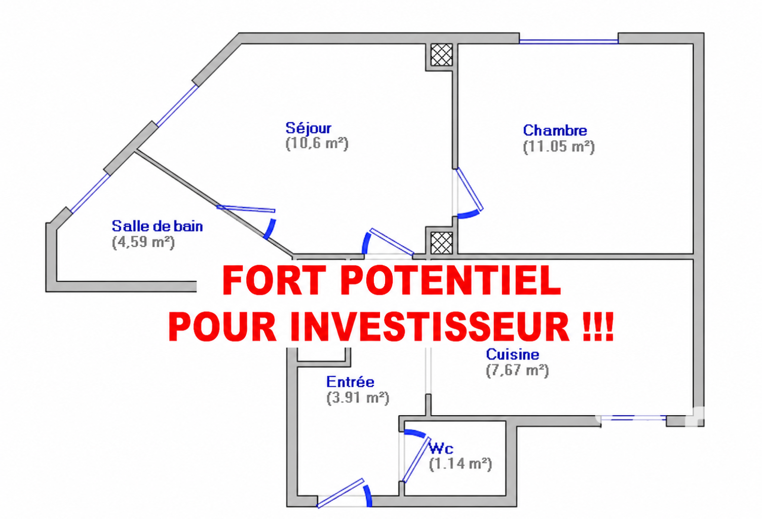 Vente Appartement 2 pièces — photo 1