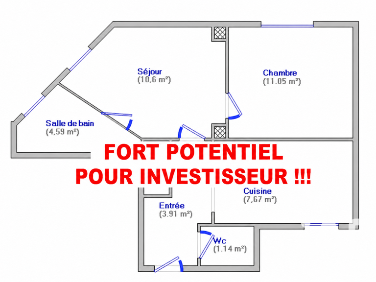 Vente Appartement 2 pièces — photo 1