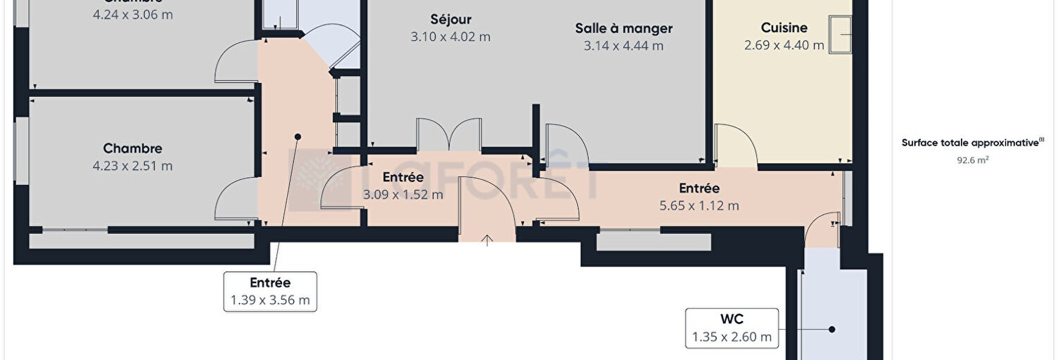 Bureau 3 Pièces 87 m² à vendre à Nice (06000)