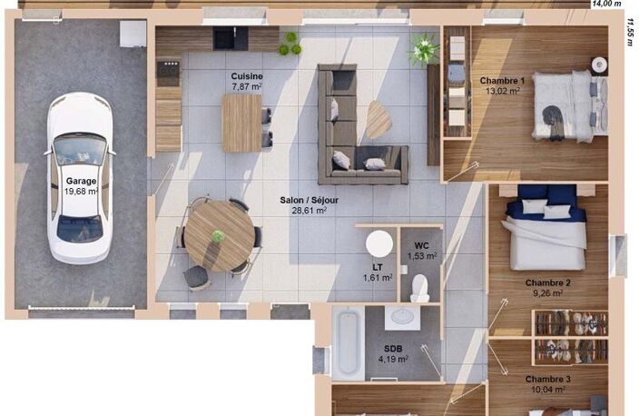 Maison 6 pièces 90 m2 — photo 3