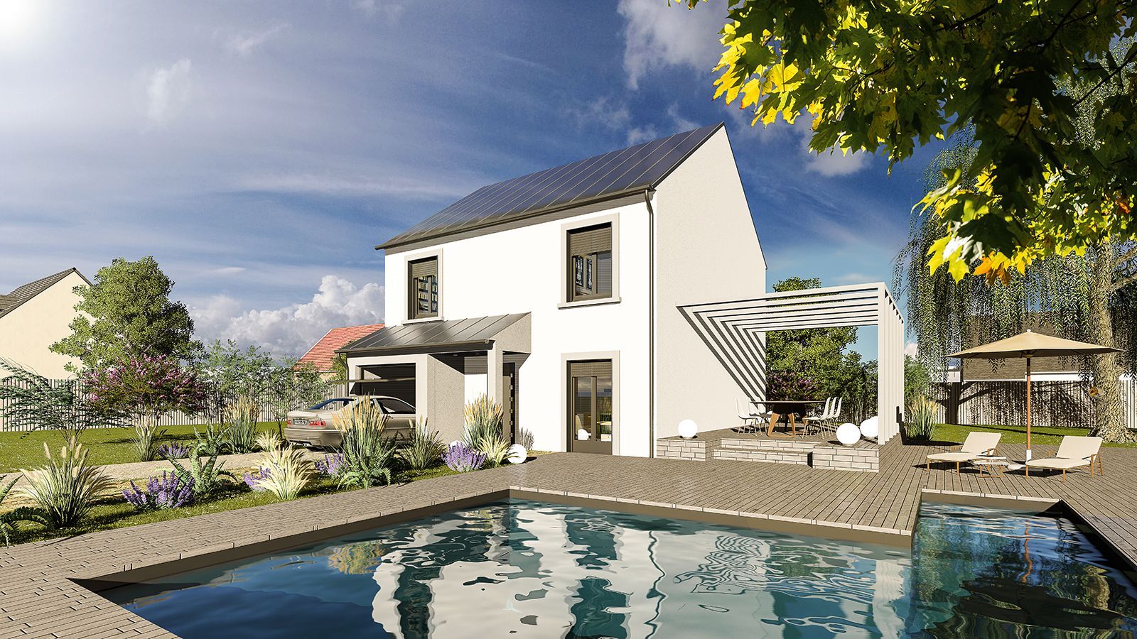 Faites construire votre maison 104.29 m² avec terrain à CHARNY (77) !