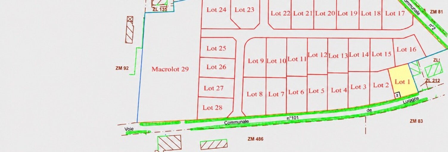 Terrain  630 m² à vendre à Damazan (47160)
