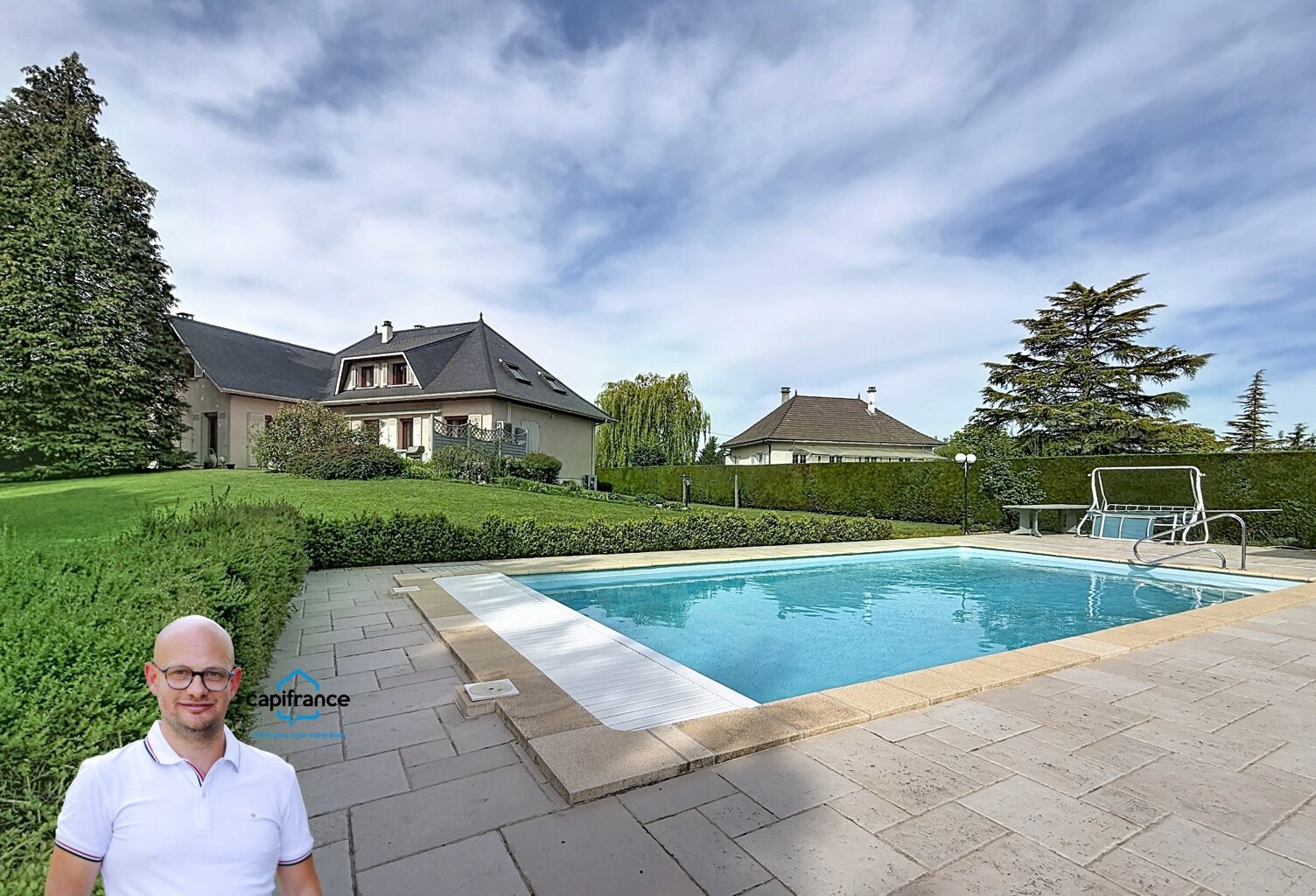 Maison à vendre 9 pièces LES ABRETS EN DAUPHINE sur un parc arboré de plus 2500m2 avec piscine — photo 1