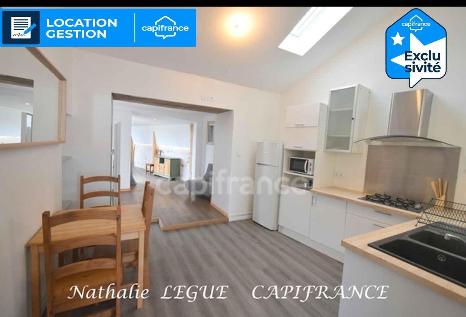 85 BOUIN VENDEE entre CHALLANS, NOIRMOUTIER et PORNIC Maison 58 m²  meublée à louer de suite 3 pièces ,1 chambre, terrasse en bois — photo 1