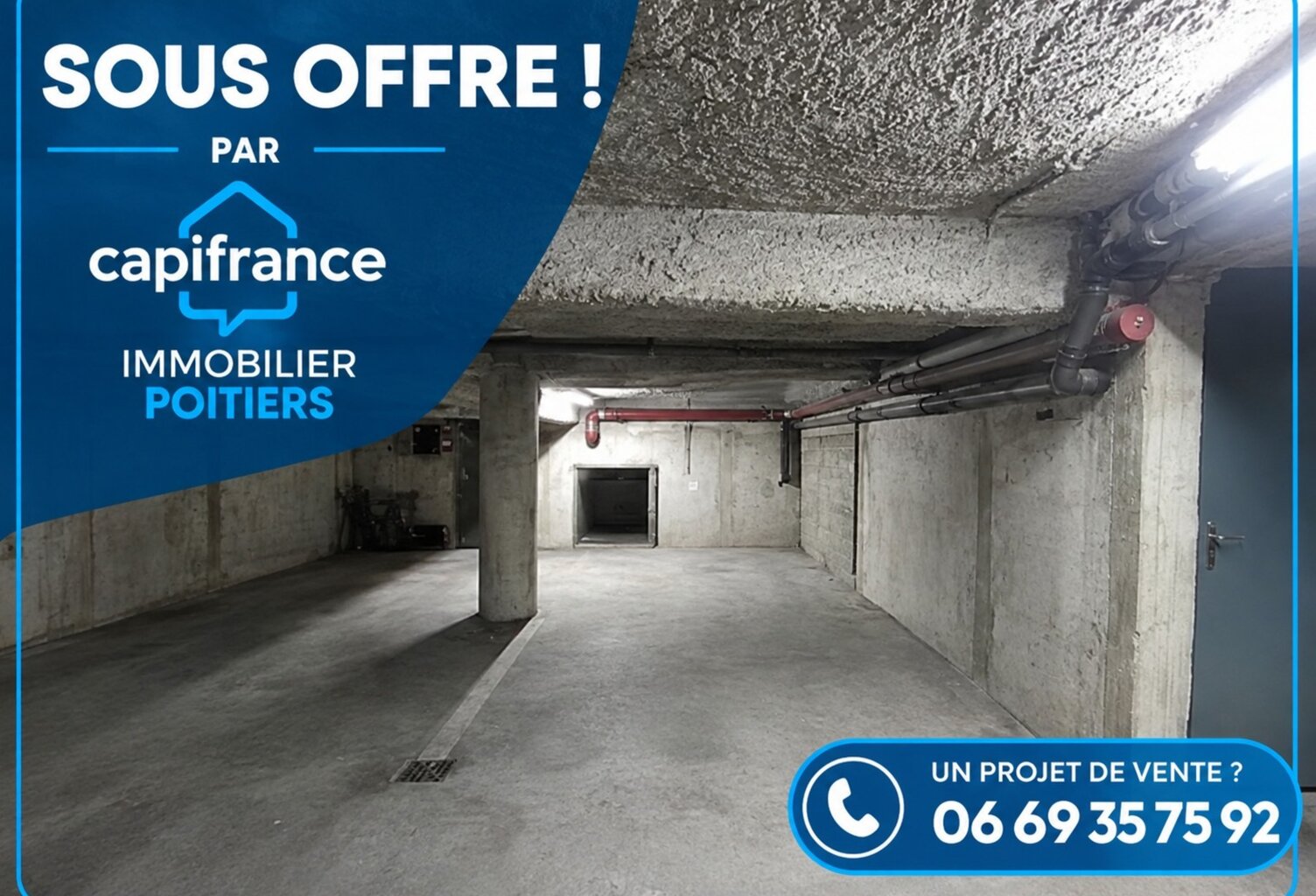 Dpt Vienne (86), à vendre POITIERS Centre-ville - Parking intérieur — photo 1