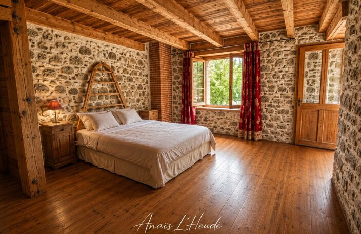 PROPRIÉTÉ DE CARACTÈRE EN PIERRE, INSTALLATIONS EQUESTRES - DÉPENDANCES ET VUE MONTAGNES — photo 5