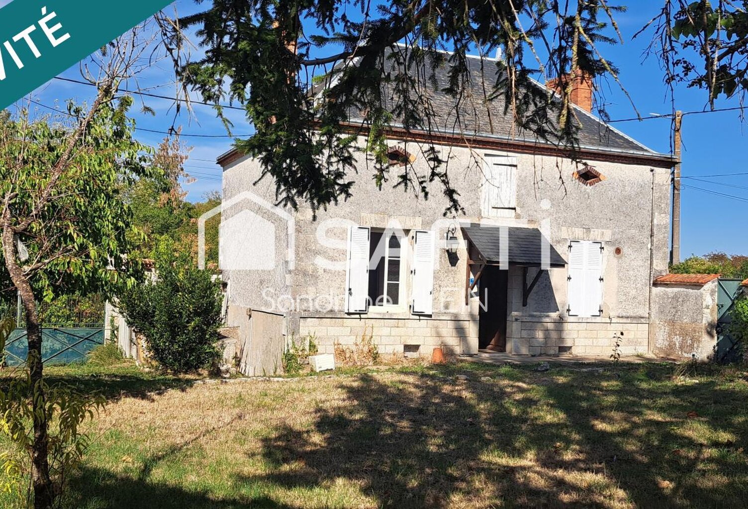 Maison 3 pièces, avec grenier aménageable, jardin clos et garage. — photo 1