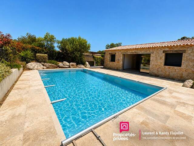 Maison type T3  en pierre sèche avec piscine - Ste Lucie de Porto Vecchio 2A - CORSE DU SUD - FRANCE — photo du bien