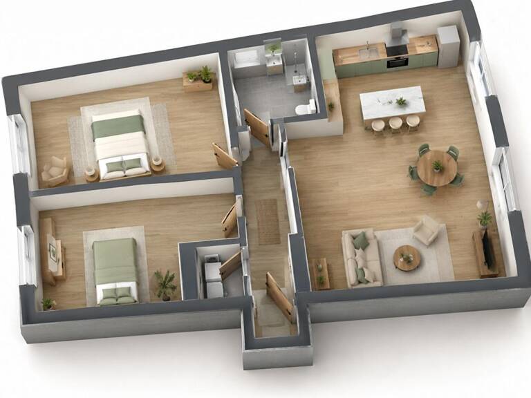 Exclusivité : 3 pièces de 75 m² à fort potentiel à Villeurbanne Hyper-centre — photo 1