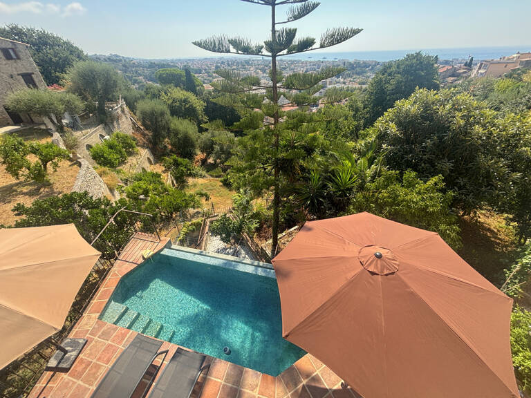 HAUT DE CAGNES maison de charme avec piscine, terrasses vue — photo 1