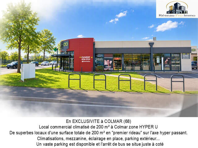 Local commercial Climatisé de 200 m2 à Colmar emplacement No — photo du bien