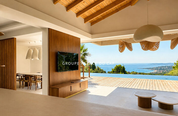VILLA CONTEMPORAINE NEUVE, 5 CHAMBRES SUITES, GARAGE 75M², PARKING, VUE MER PANORAMIQUE ST TROPEZ, SAINTE-MAXIME — photo 4
