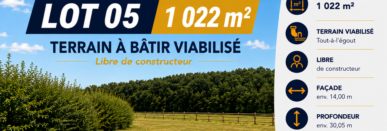 Terrain  1022 m² à vendre à Presles-en-Brie (77220)